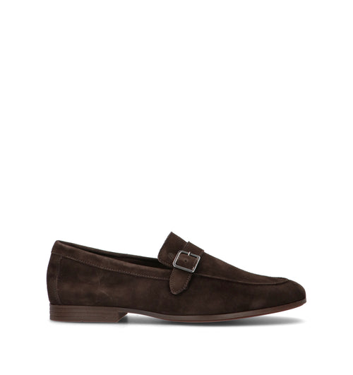 FRAU Mocassino uomo marrone in suede