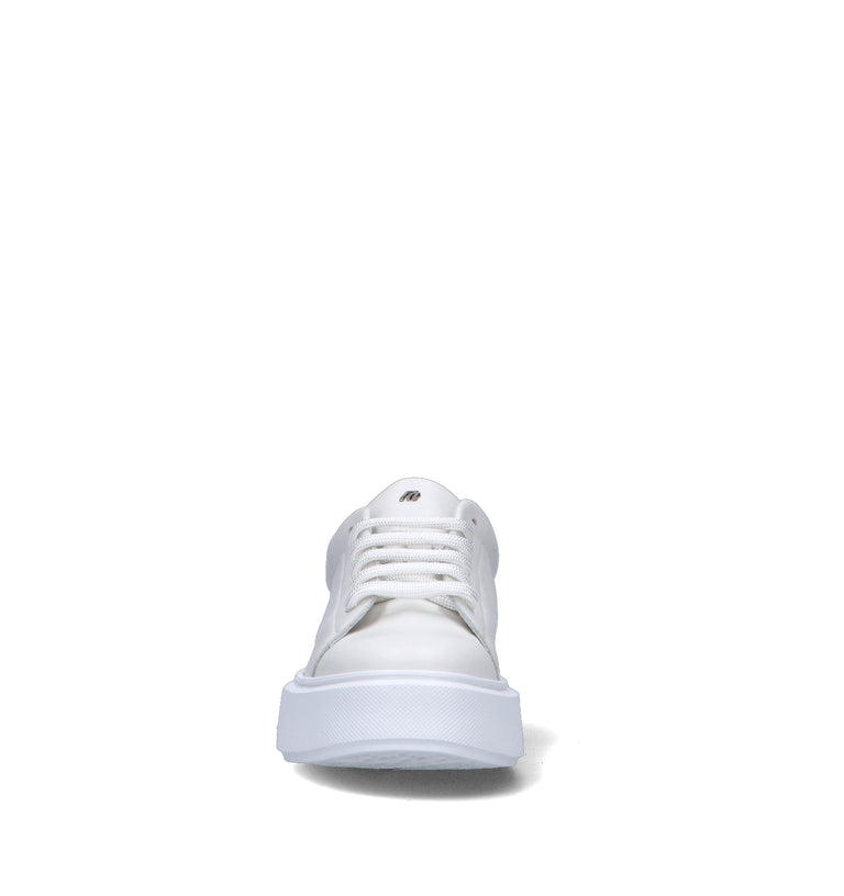 FRAU Sneaker donna bianca/argento in pelle