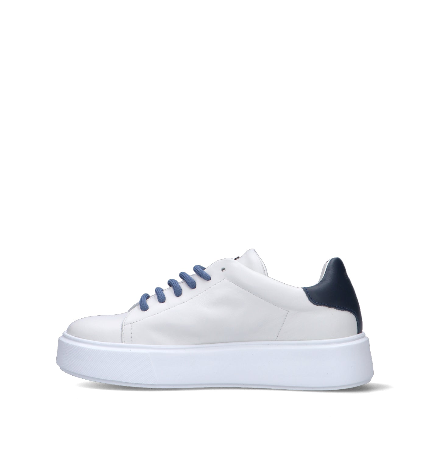 FRAU Sneaker donna bianca/blu in pelle