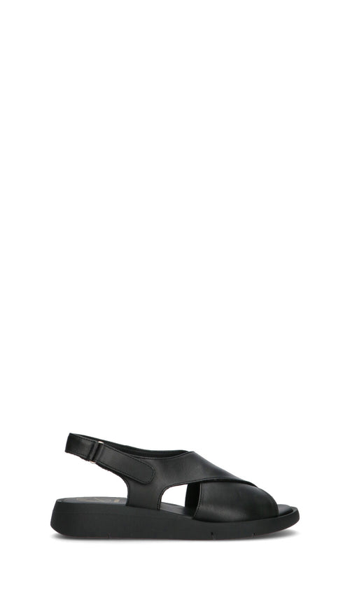 FRAU Sandalo donna nero in pelle