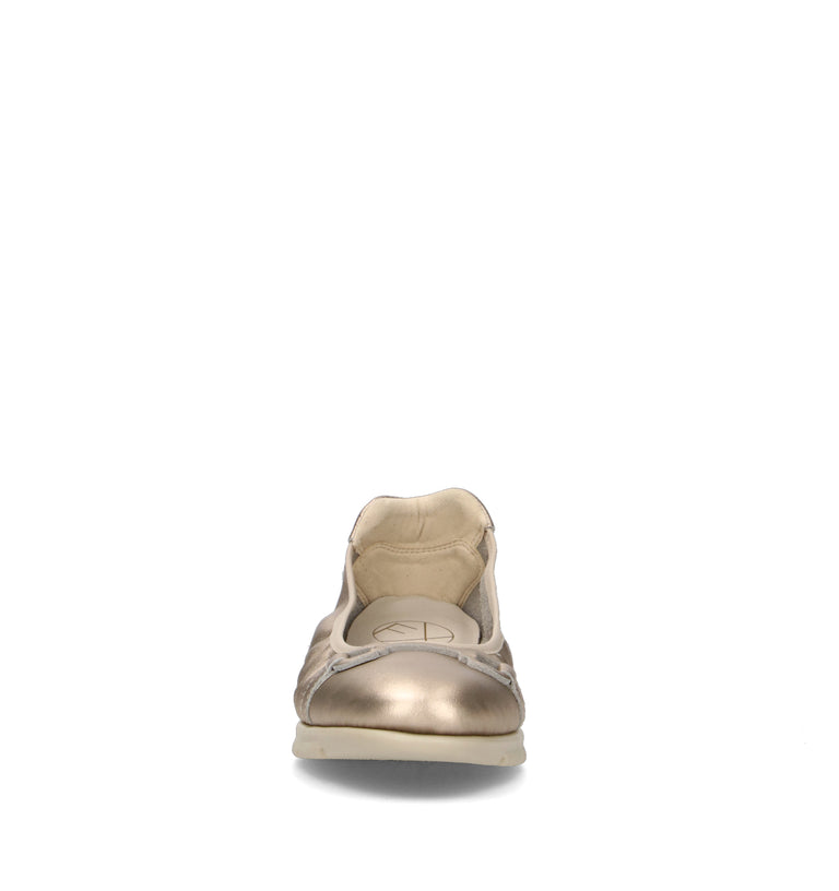 FRAU Ballerina donna platino in pelle