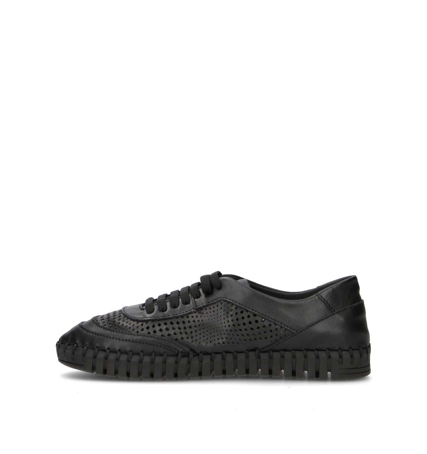 FRAU Sneaker donna nera in pelle