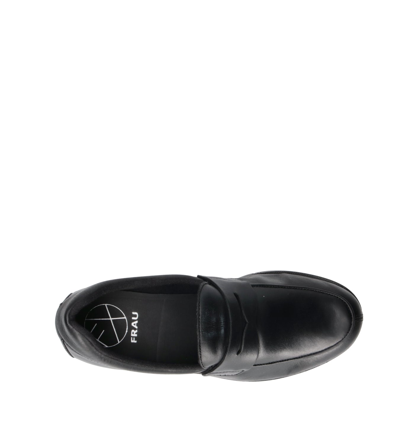 FRAU Mocassino donna nero in pelle