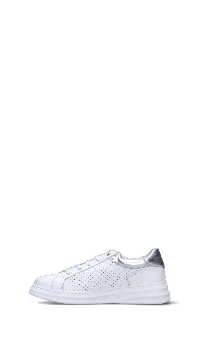 FRAU Sneaker donna bianca/argento in pelle