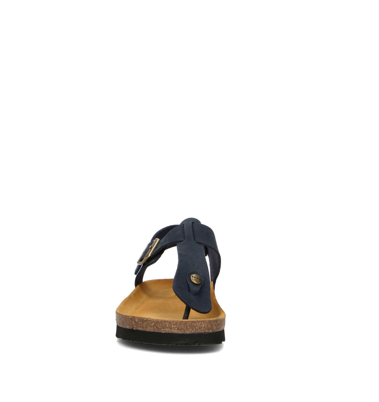 FRAU Sandalo donna blu in nabuk