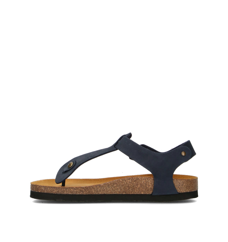 FRAU Sandalo donna blu in nabuk