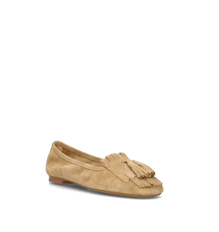 FRAU Ballerina donna beige in suede