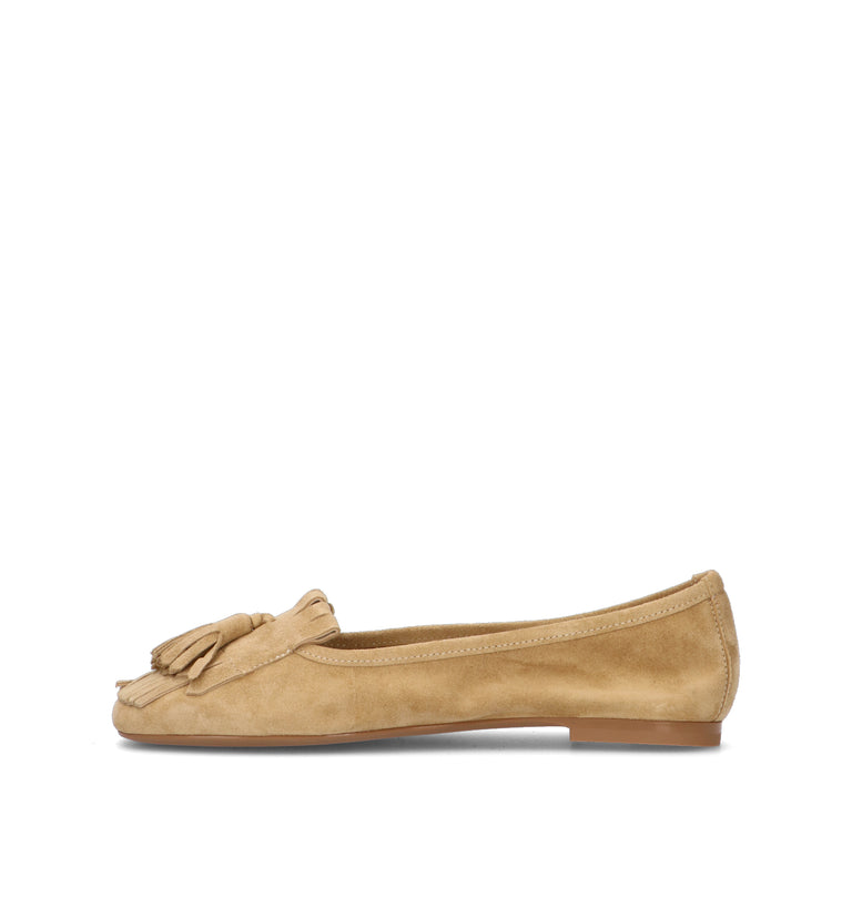 FRAU Ballerina donna beige in suede