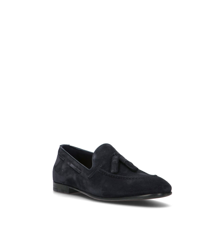 FRAU Mocassino uomo blu in suede