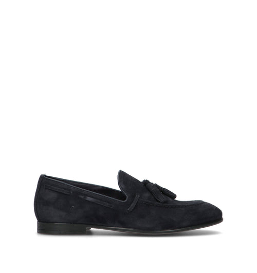 FRAU Mocassino uomo blu in suede