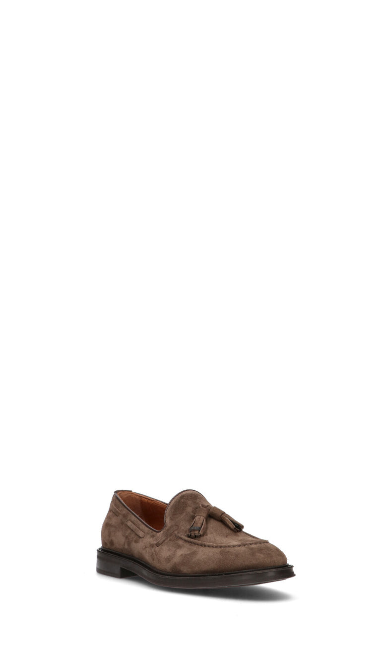 FRAU Mocassino uomo marrone in suede
