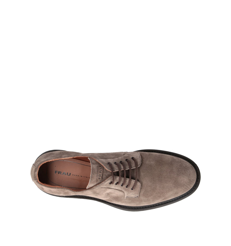 FRAU Stringata uomo taupe in suede