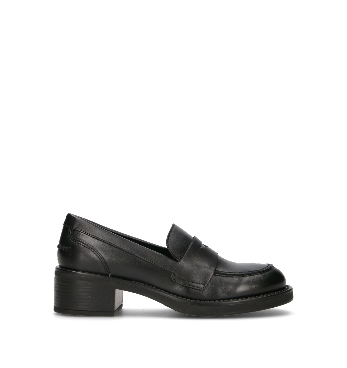 FRAU Mocassino donna nero in pelle