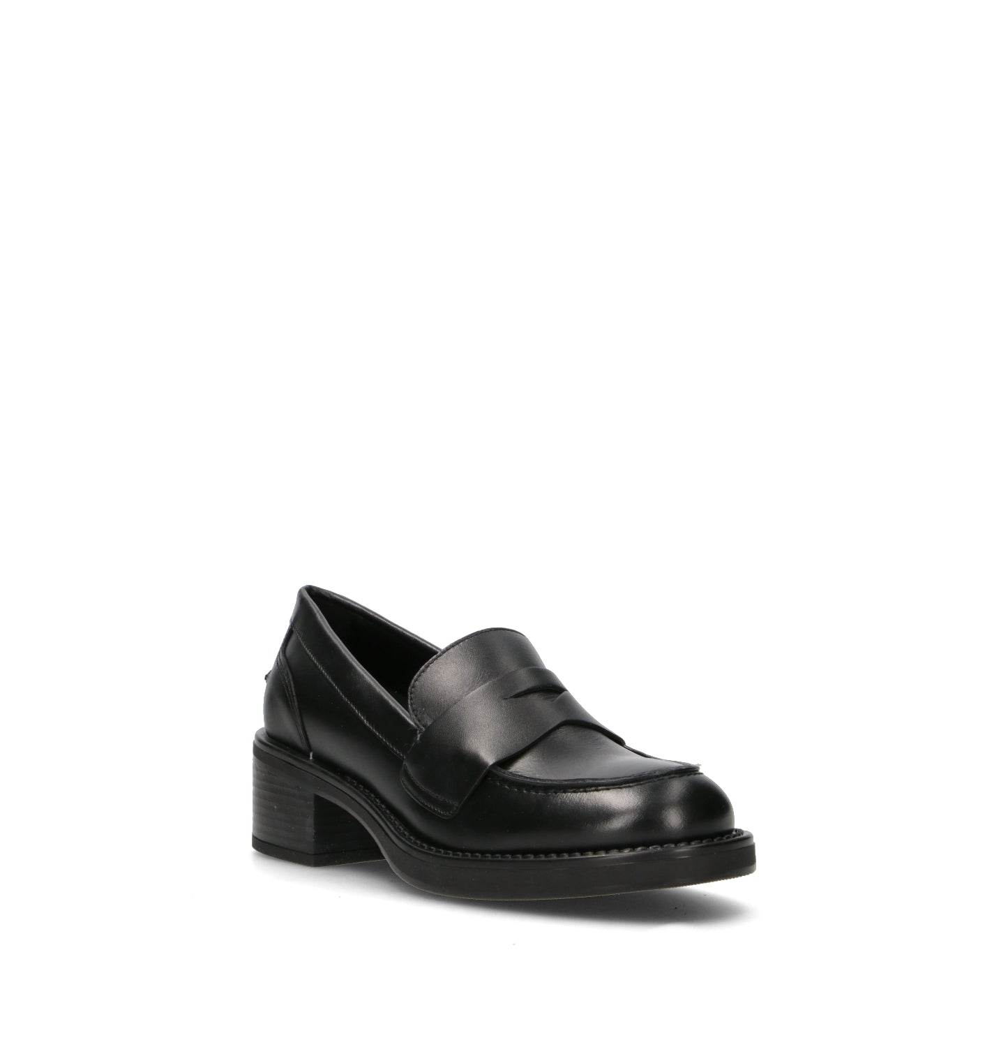 FRAU Mocassino donna nero in pelle