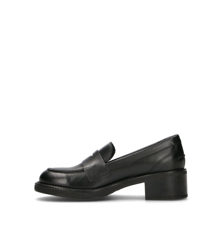 FRAU Mocassino donna nero in pelle