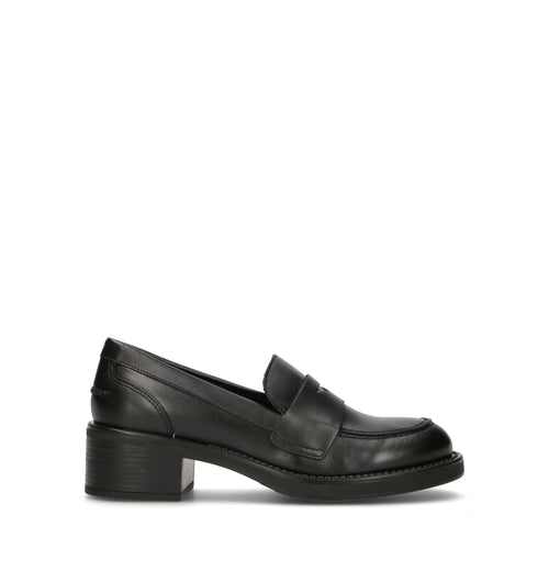 FRAU Mocassino donna nero in pelle