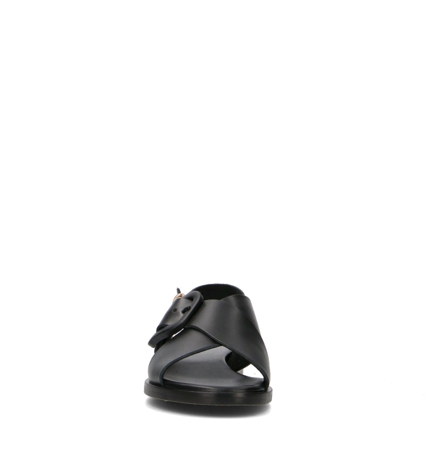 FRAU Sandalo donna nero in pelle