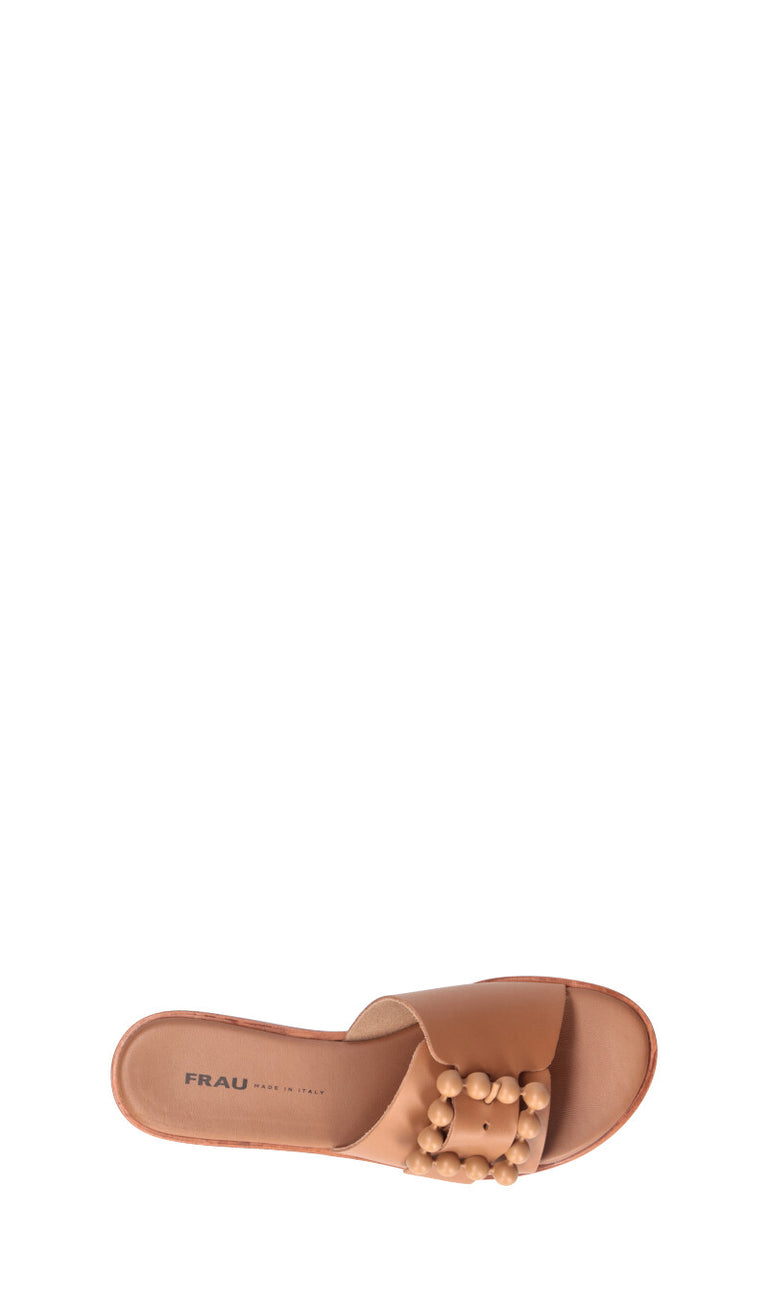 FRAU Ciabatta donna cuoio in pelle