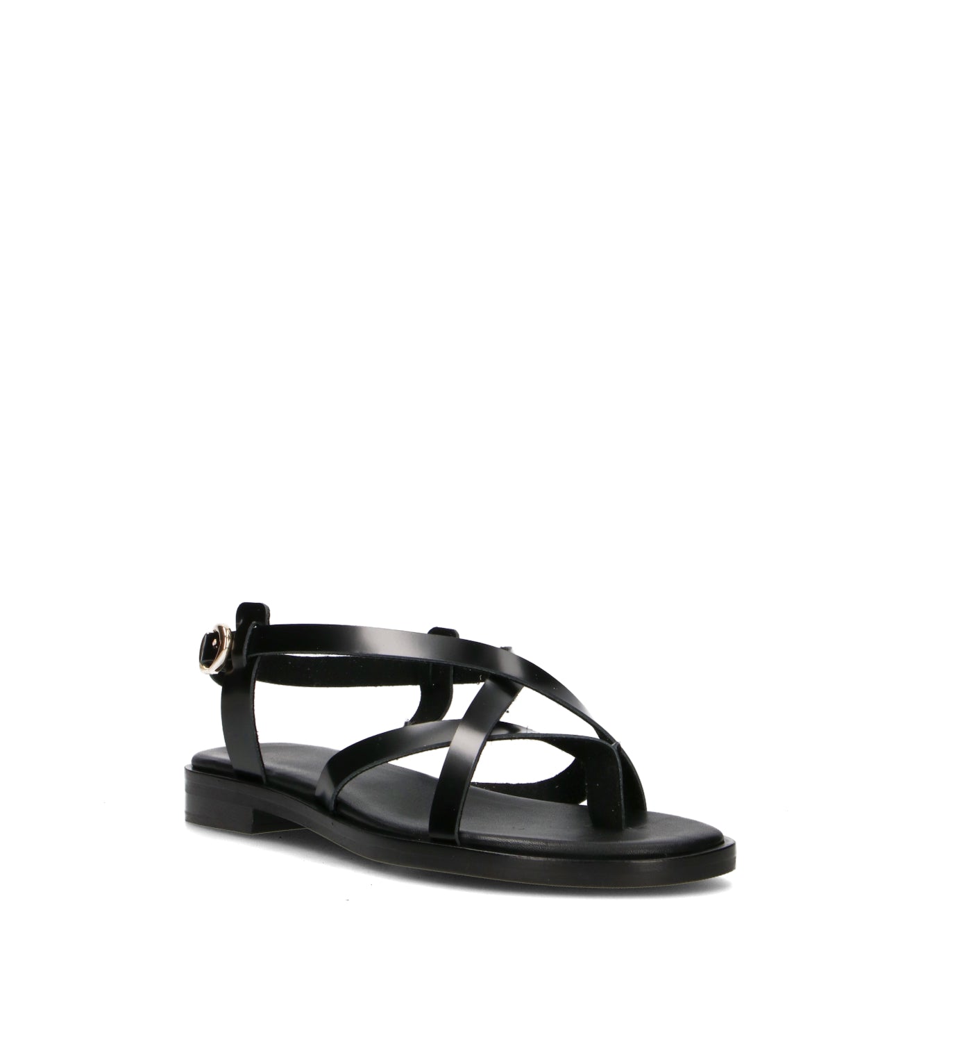 FRAU Sandalo donna nero in pelle