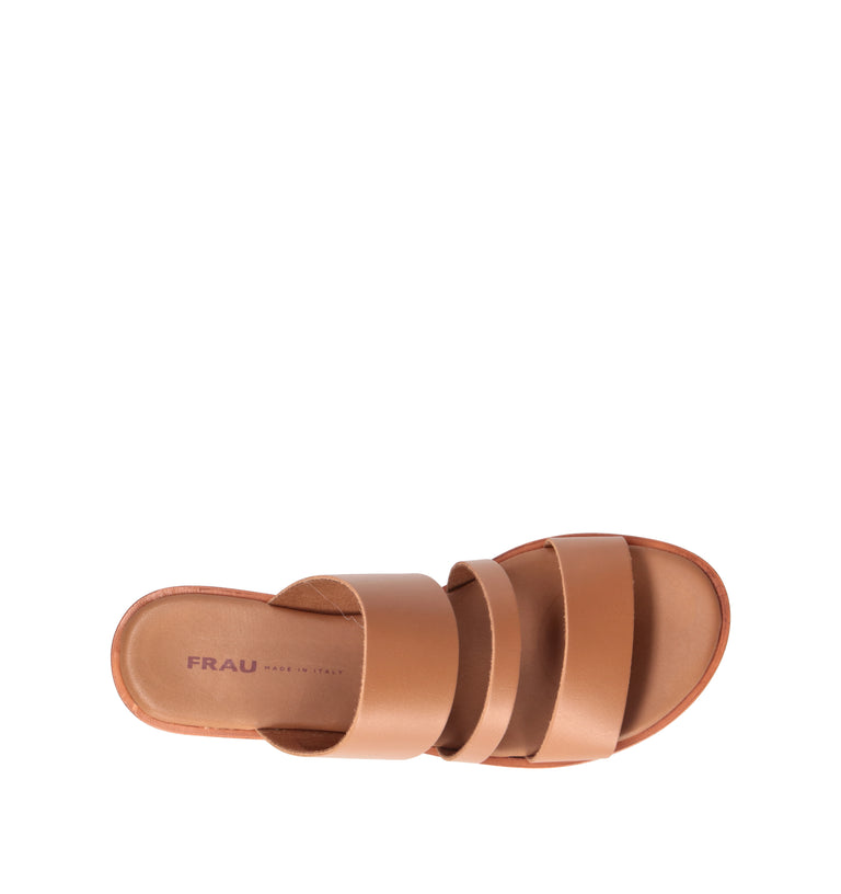 FRAU Ciabatta donna cuoio in pelle