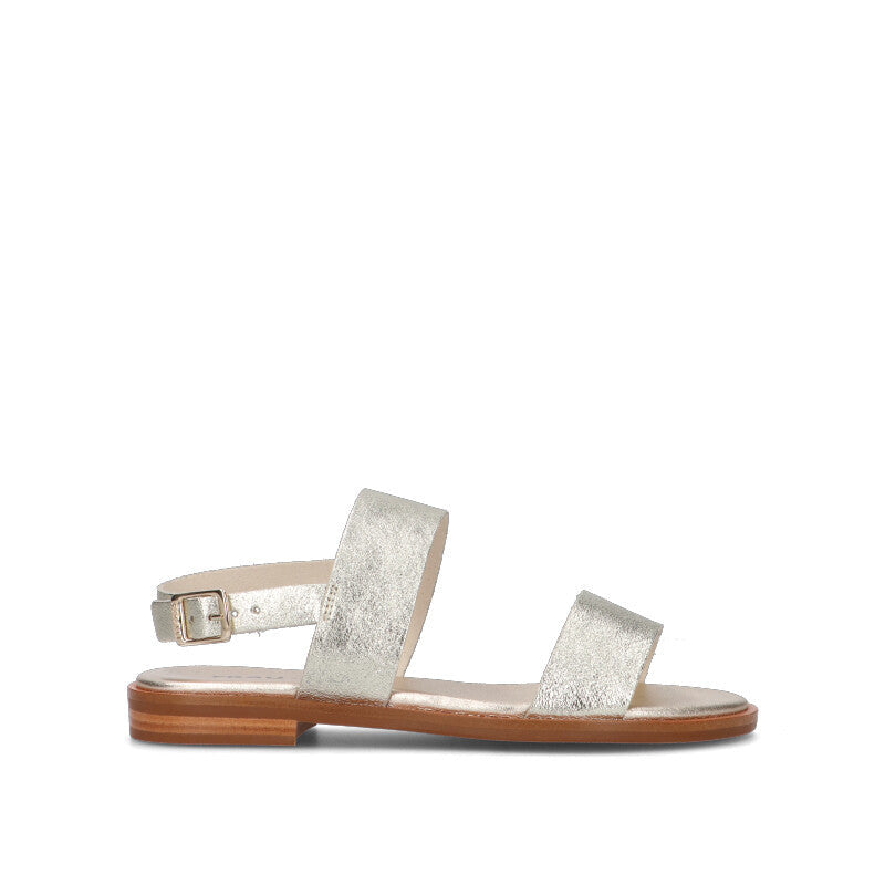 FRAU Sandalo donna platino in pelle