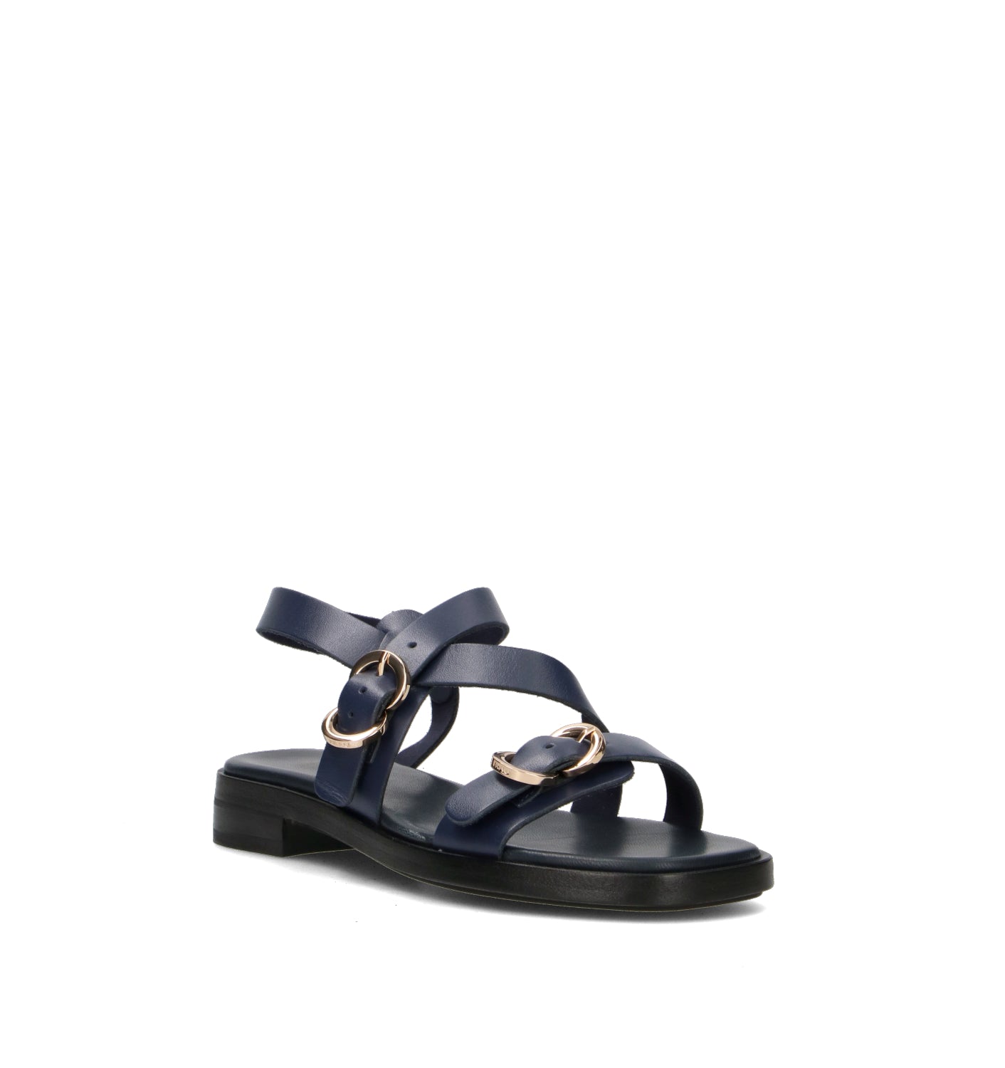 FRAU Sandalo donna blu in pelle