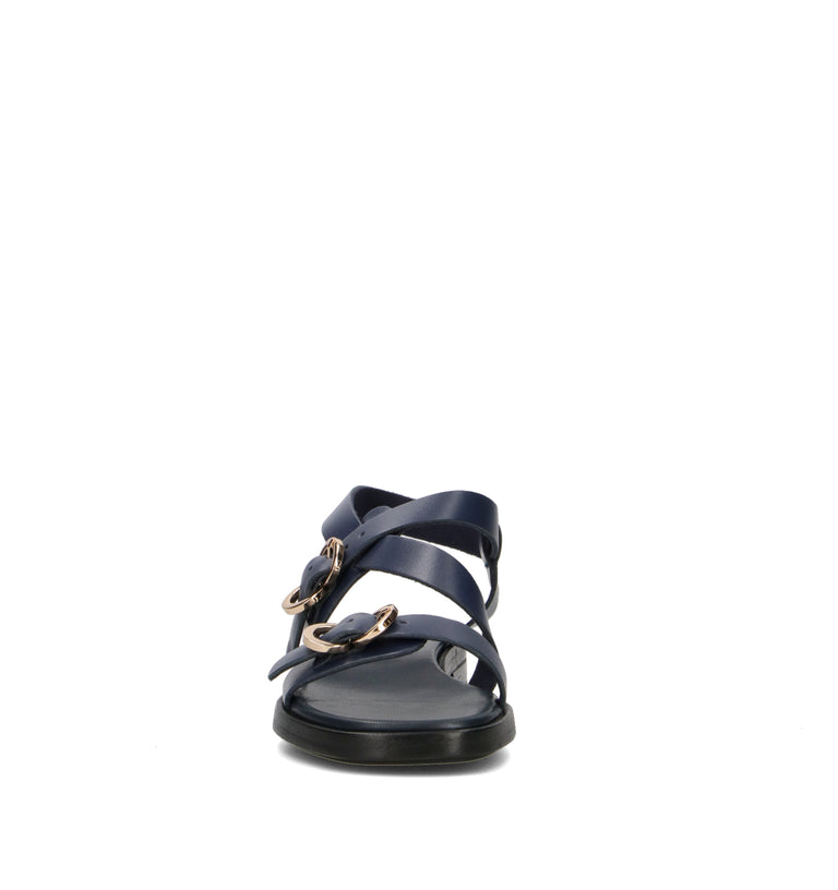FRAU Sandalo donna blu in pelle