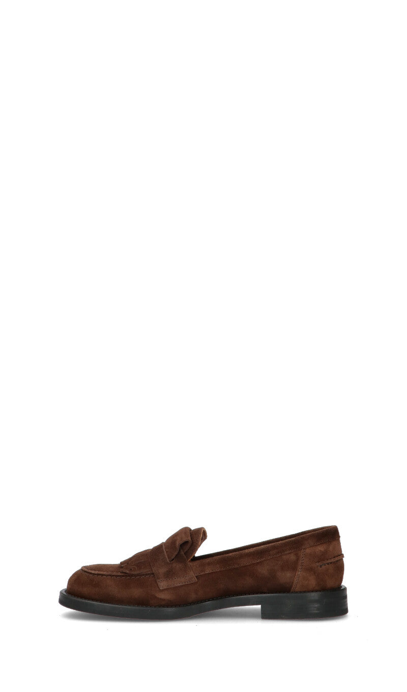 FRAU Mocassino donna marrone in suede