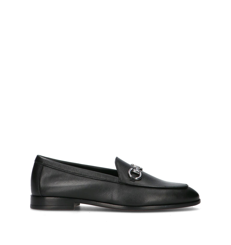 FRAU Mocassino donna nero in pelle