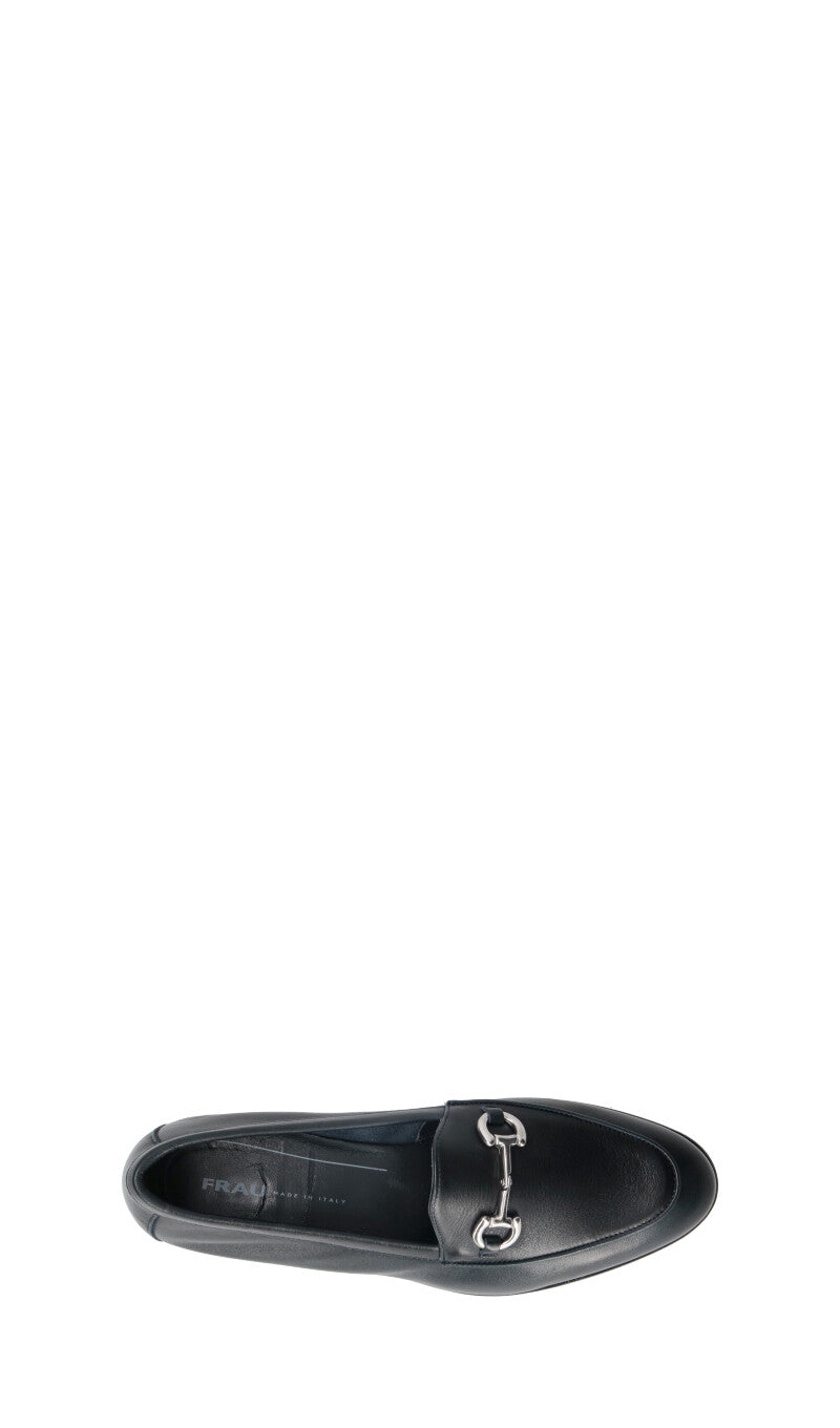 FRAU Mocassino donna blu in pelle