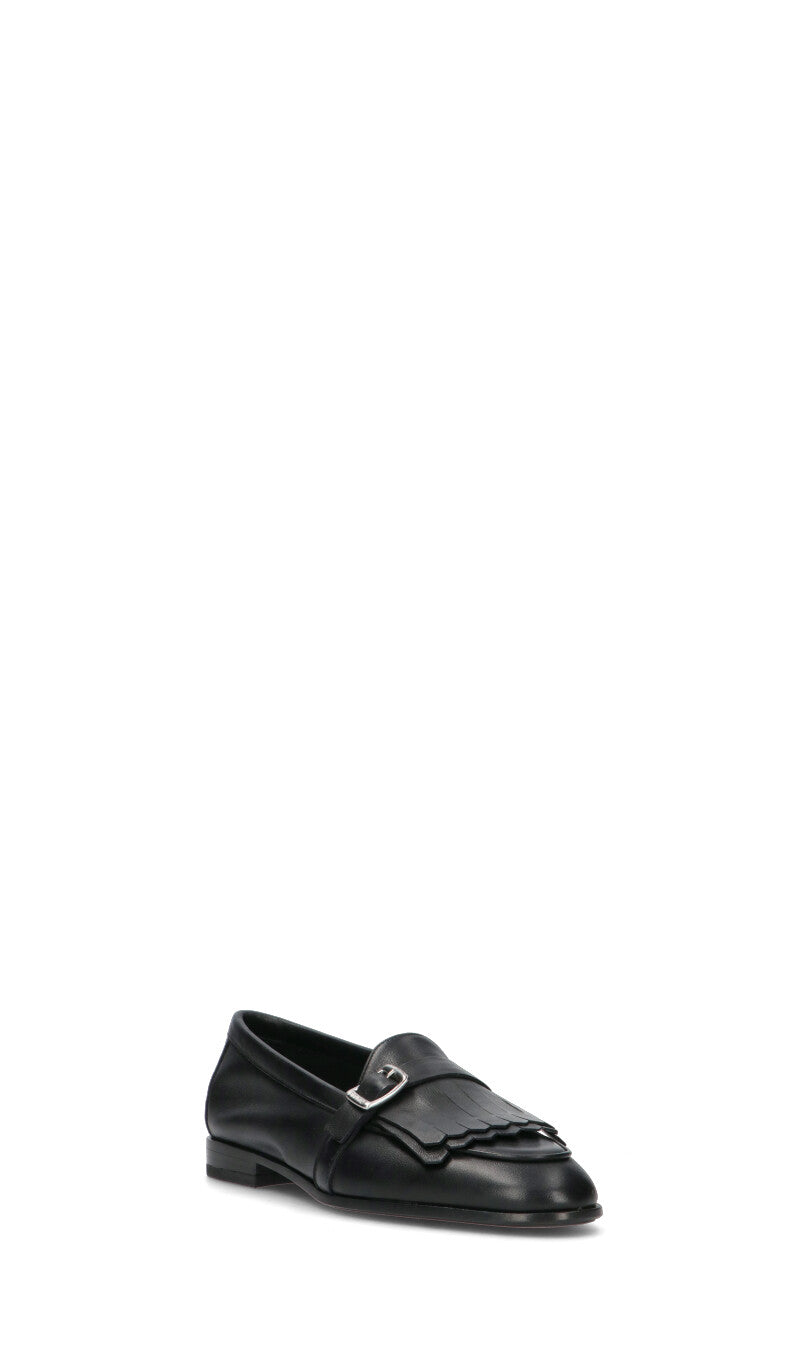 FRAU Mocassino donna nero in pelle