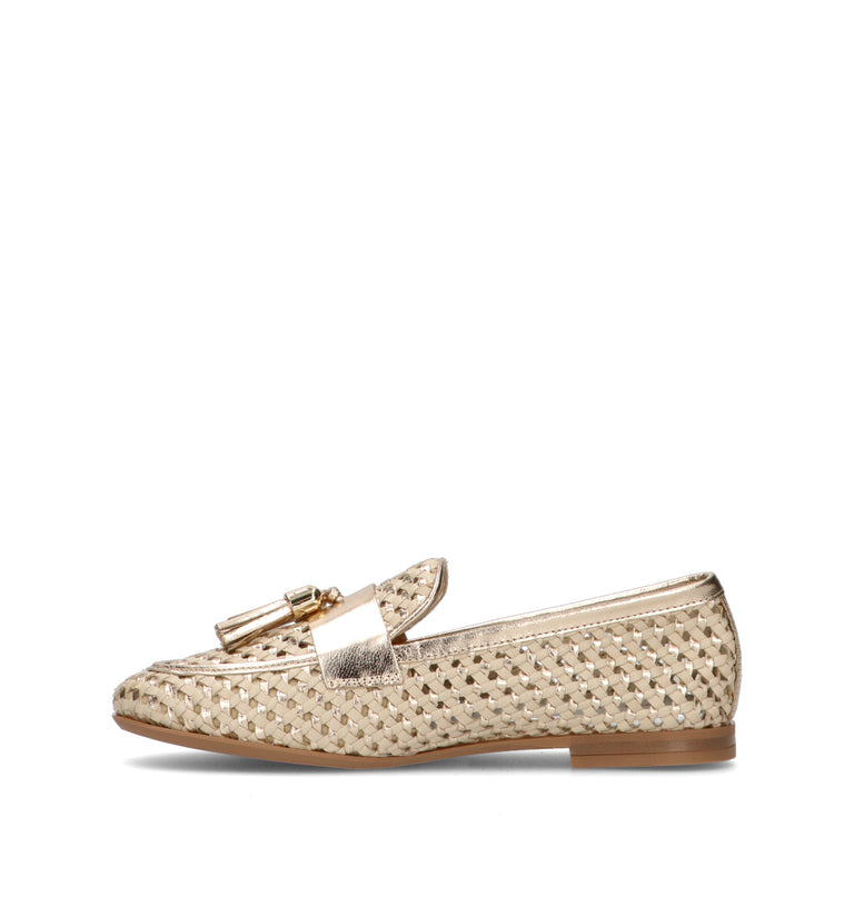 FRAU Mocassino donna platino in pelle
