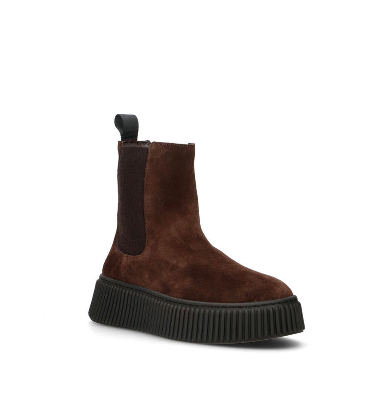 FRAU Beatles donna marrone in pelle scamosciata