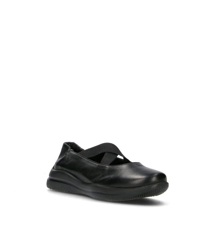 FRAU Ballerina donna nera in pelle