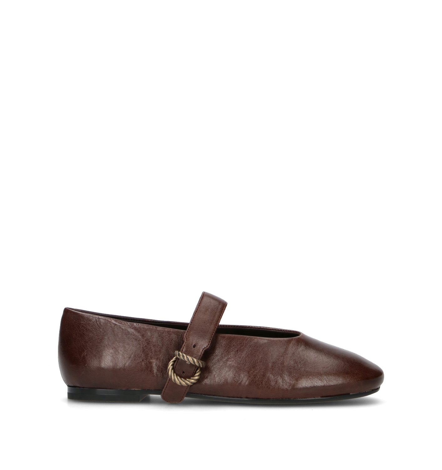 FRAU Ballerina donna cioccolato in pelle