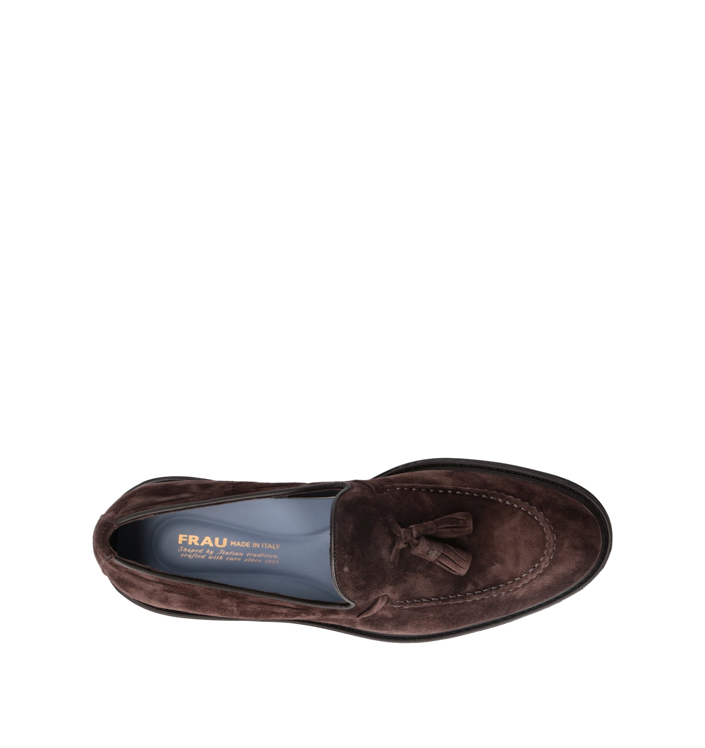 FRAU Mocassino uomo marrone in suede