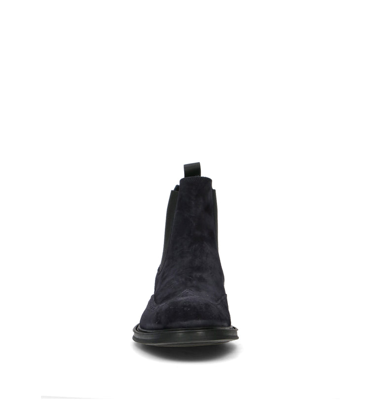 FRAU Beatles uomo nero in pelle scamosciata