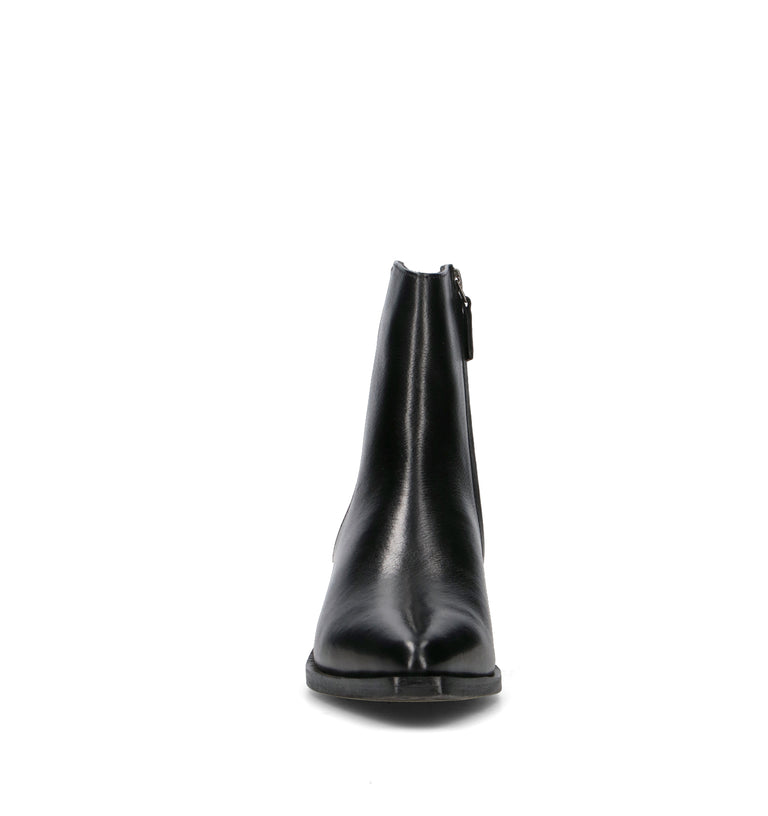 FRAU Tronchetto donna nero in pelle