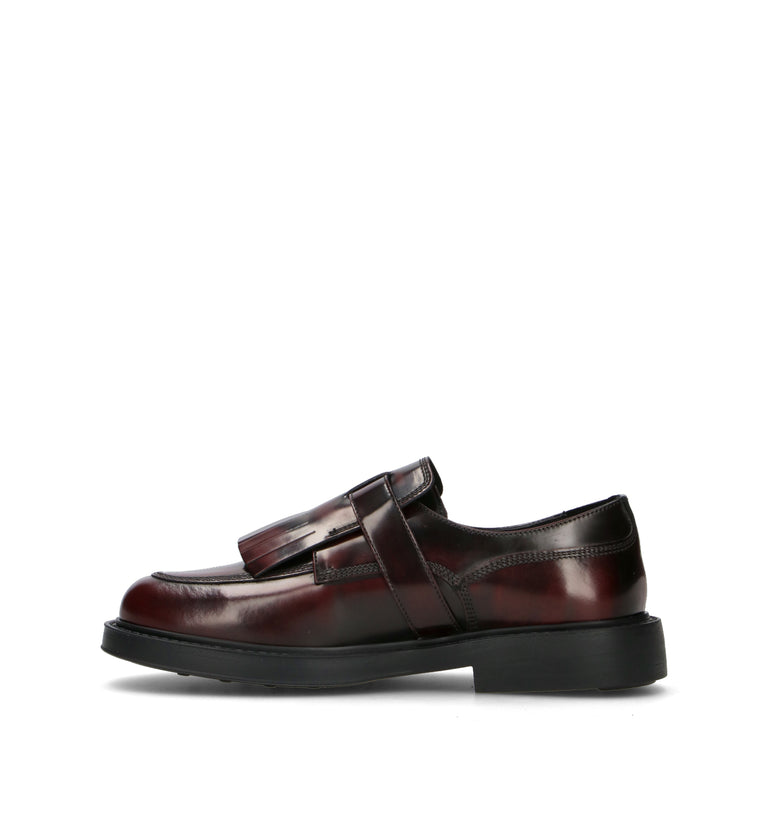 FRAU Stringata donna bordeaux in pelle