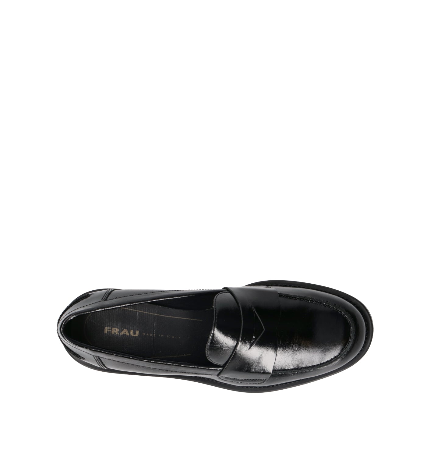 FRAU Mocassino donna nero in pelle