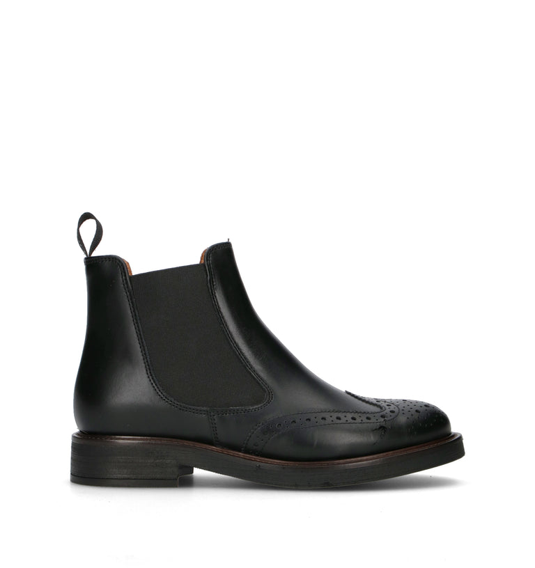 FRAU Beatles donna nero in pelle