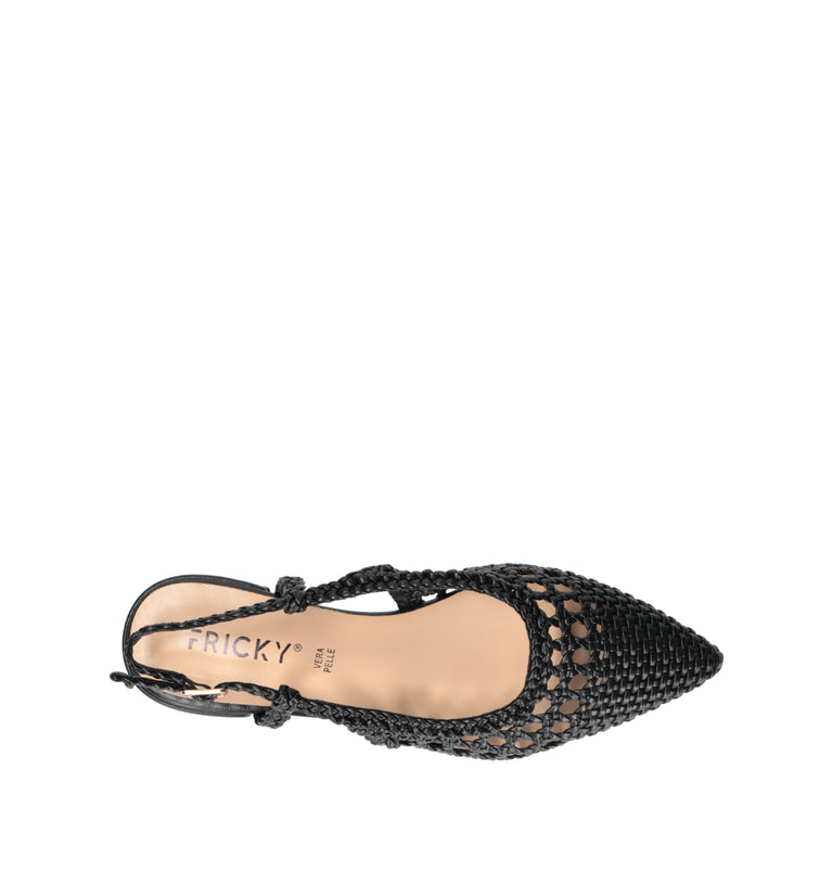 FRICKY Slingback donna nera