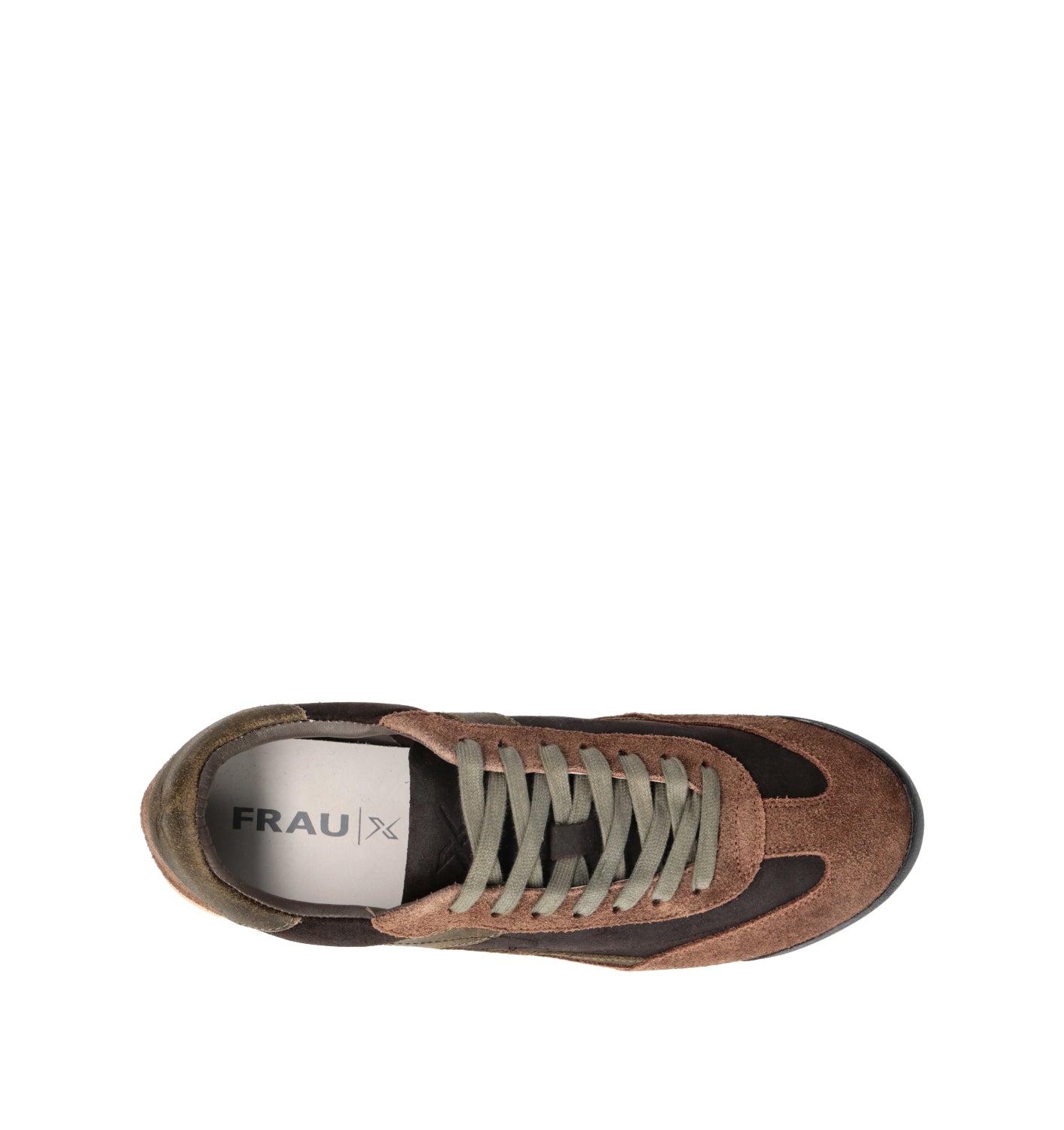 FRAU Sneaker uomo marrone in pelle