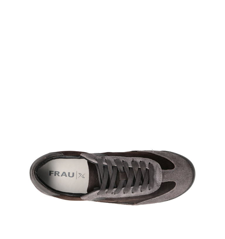 FRAU Sneaker uomo grigia in pelle