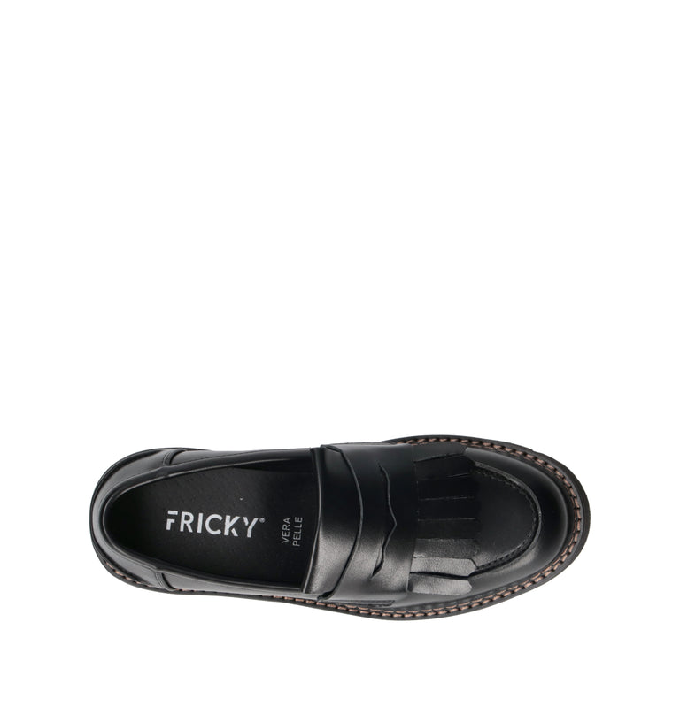FRICKY Mocassino donna nero