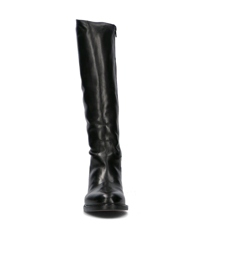 FRICKY Stivale donna nero in pelle