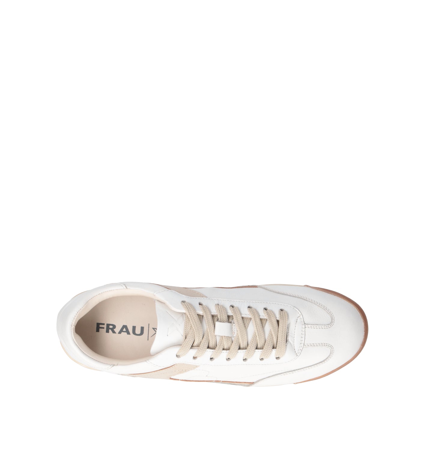FRAU Sneaker uomo bianca in pelle