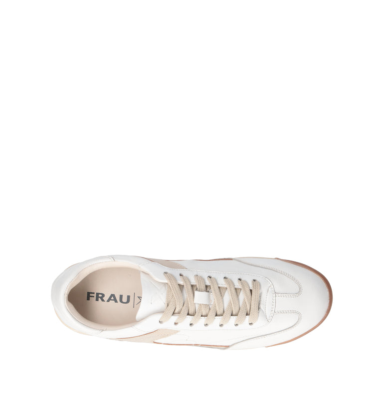 FRAU Sneaker uomo bianca in pelle