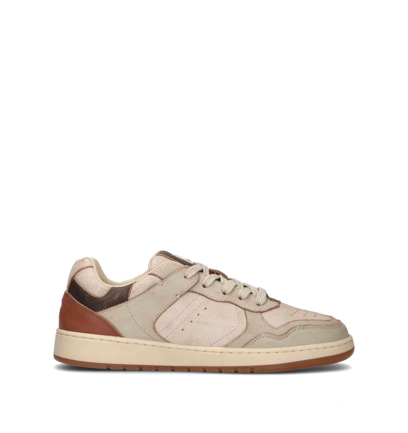 FRAU Sneaker uomo beige in pelle