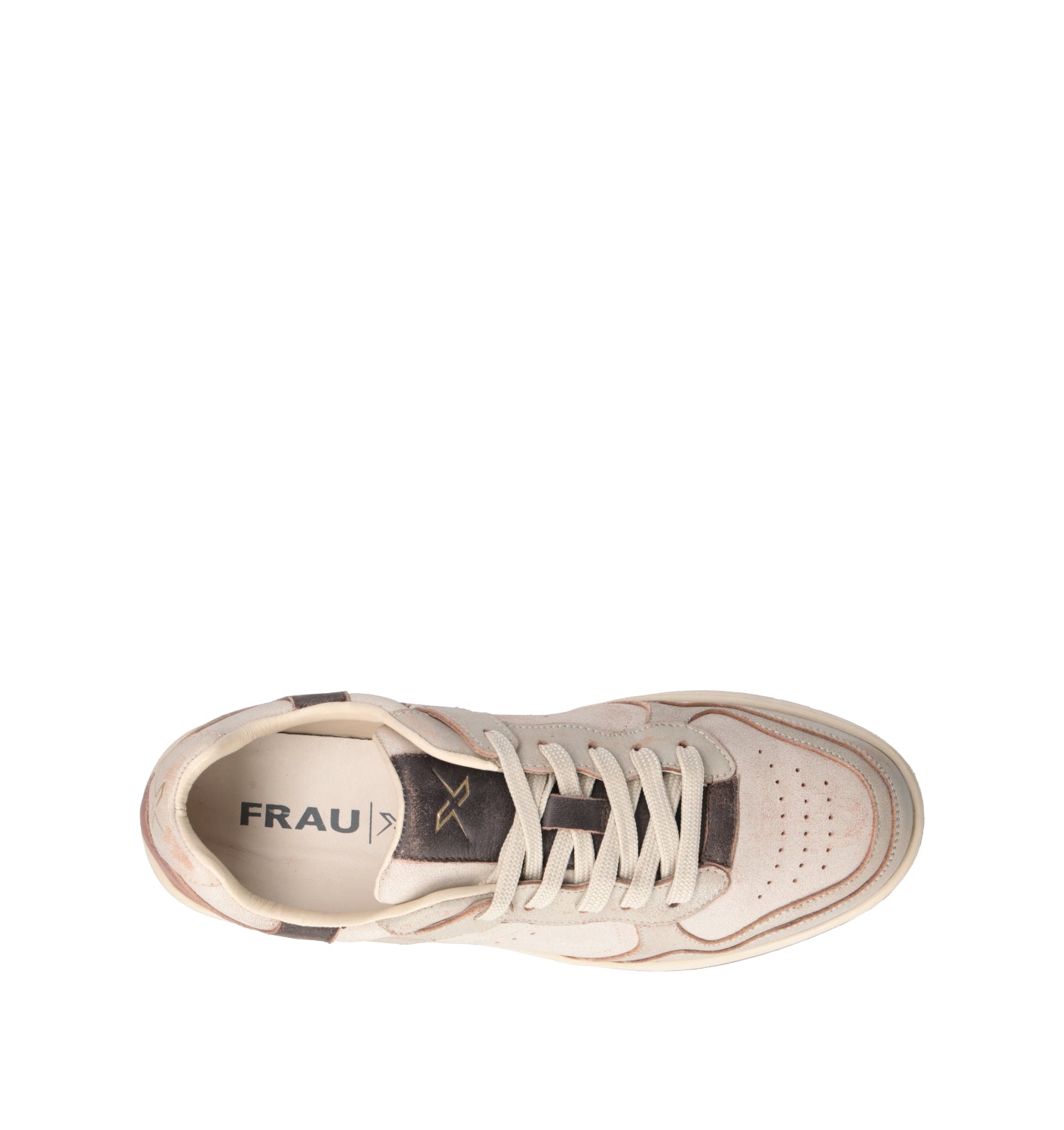FRAU Sneaker uomo beige in pelle